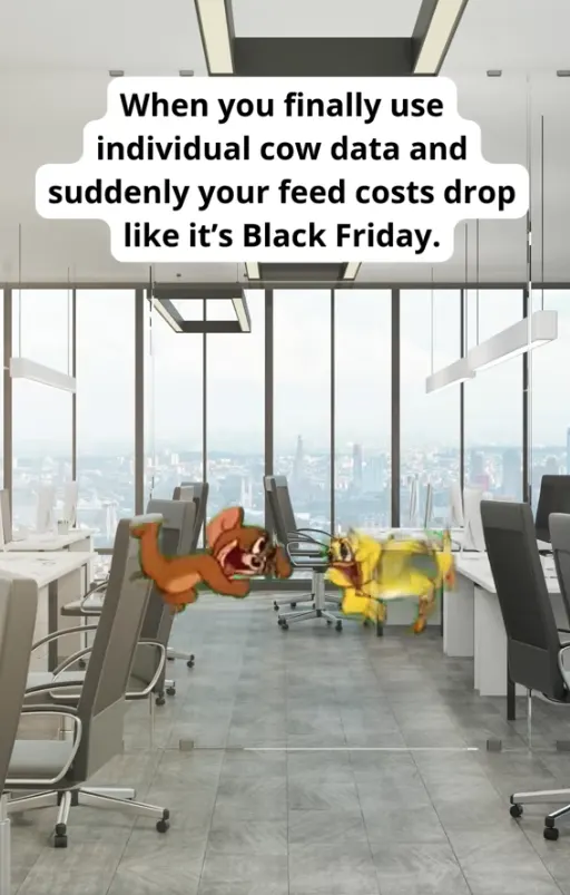 Turns out tech pays for itself when every bite is optimized 🐄💰